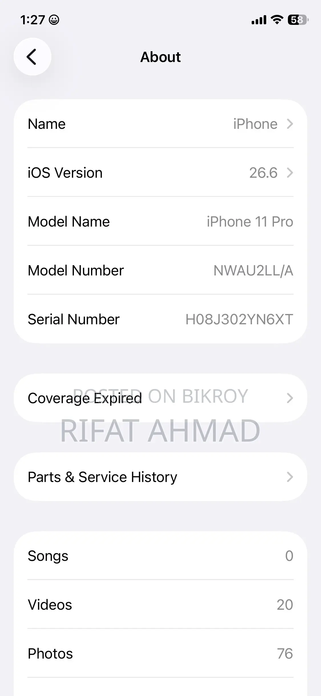 Apple iPhone 11 Pro 256 GB White