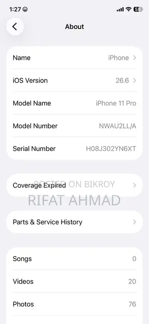 Apple iPhone 11 Pro 256 GB White