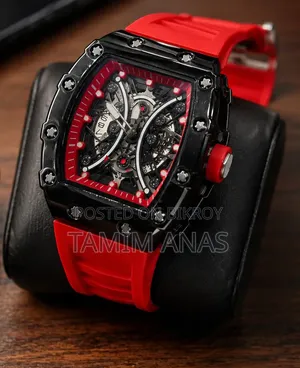 Richard Mille Style Red Men's Watch (Brand New Condition)