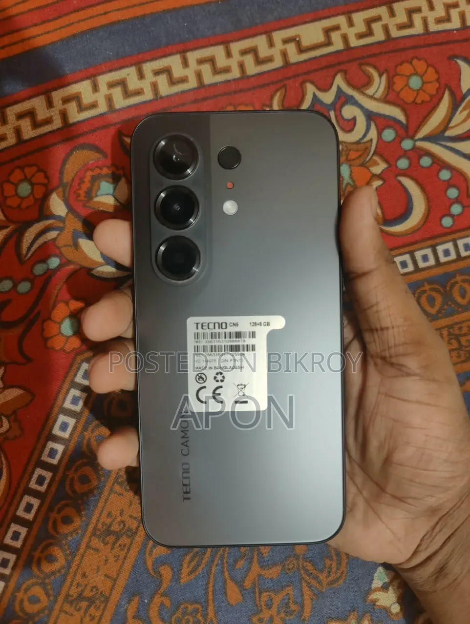 New Tecno Camon 50 256 GB Black