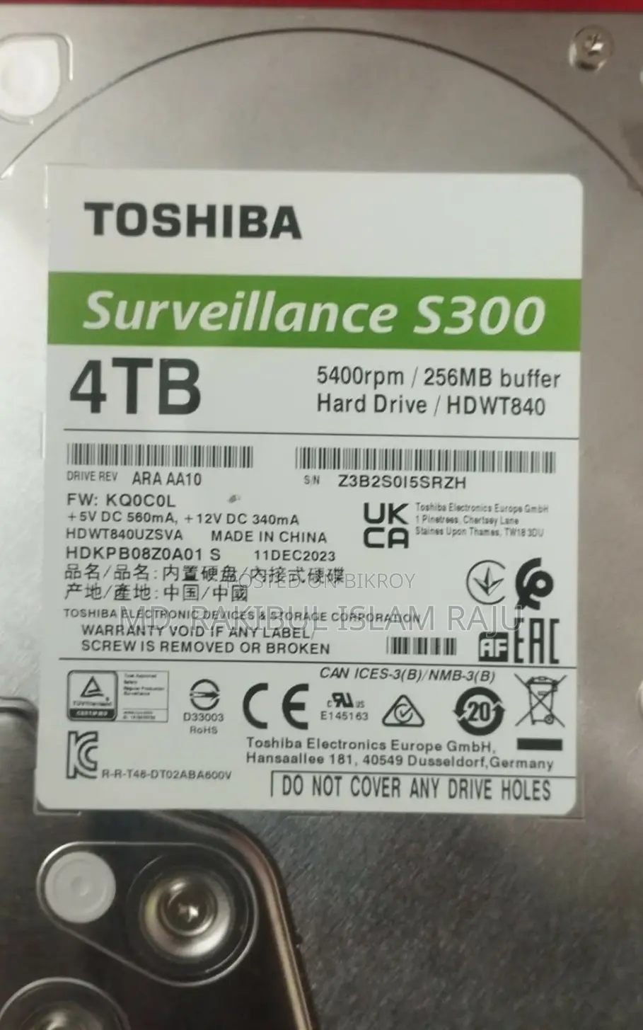 4tb Sata Hard Disk Drive
