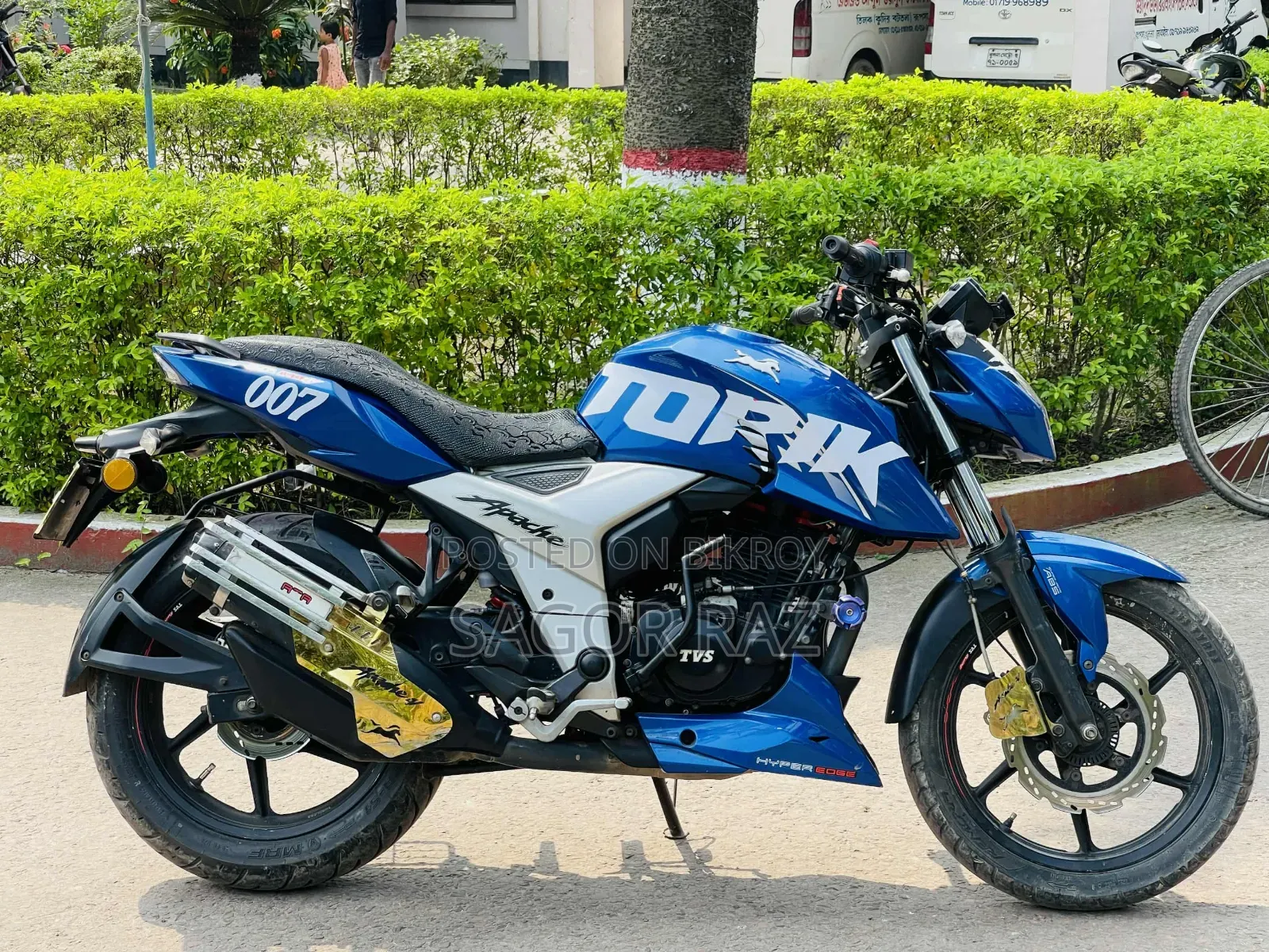 TVS Apache RTR 160 4V 2023 Blue