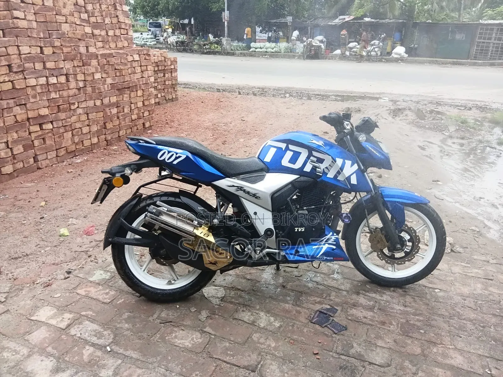 TVS Apache RTR 160 4V 2023 Blue