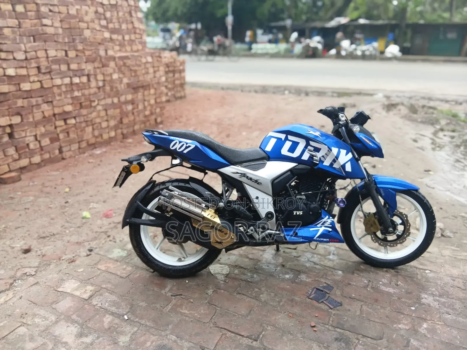TVS Apache RTR 160 4V 2023 Blue