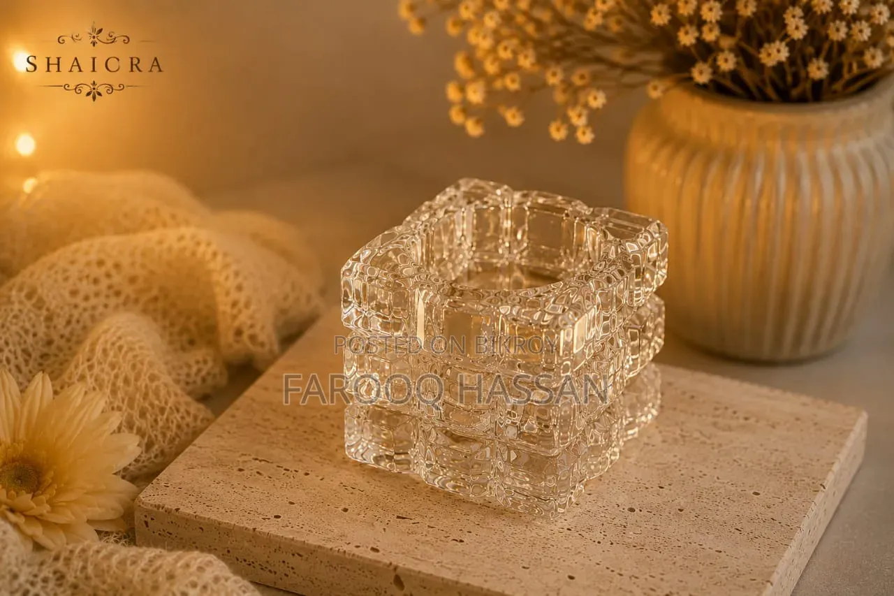 Artificial Crystal Body Candle Holder