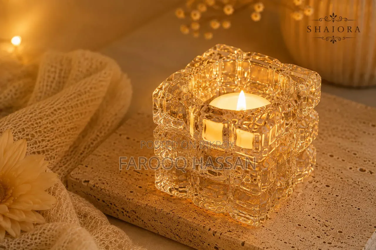 Artificial Crystal Body Candle Holder