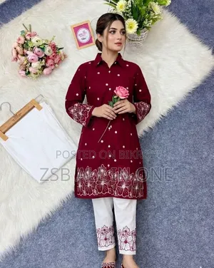 Stylish Embroidery Two Piece Co-Ord Set