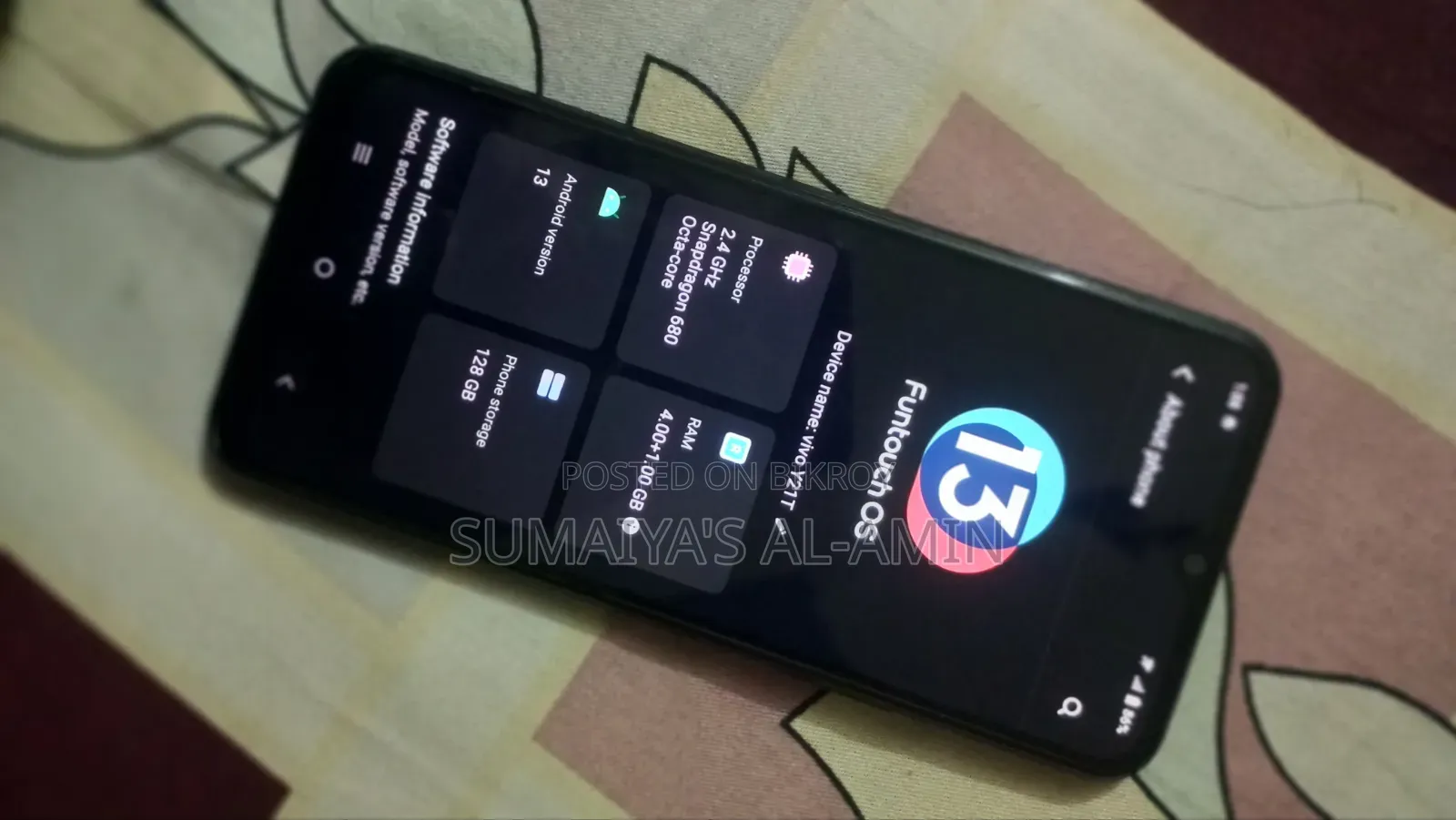 Vivo Y21 128 GB Blue