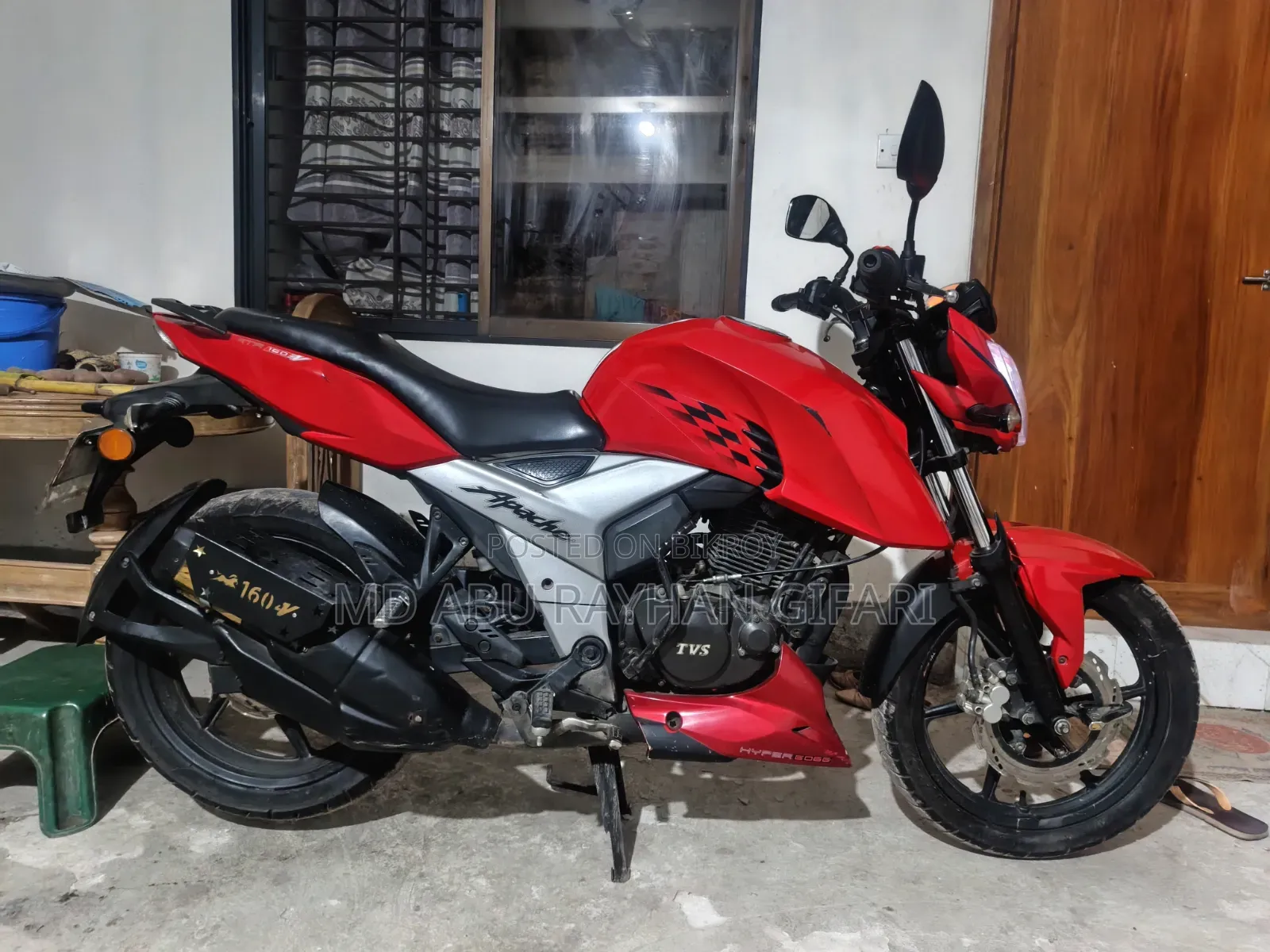 TVS Apache RTR 160 4V 2020 Red