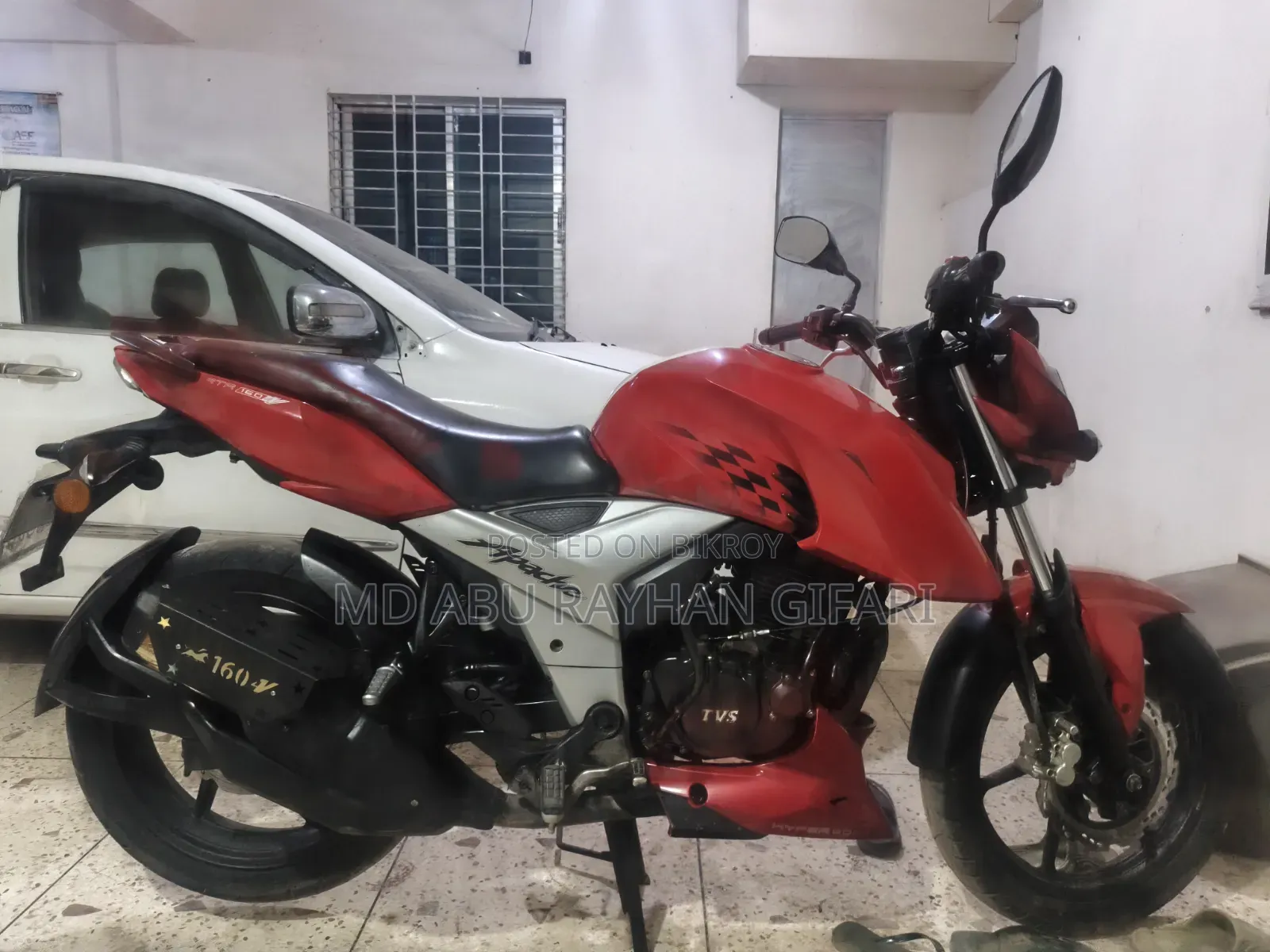 TVS Apache RTR 160 4V 2020 Red