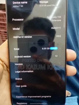 New Realme 7 5G 128 GB Black