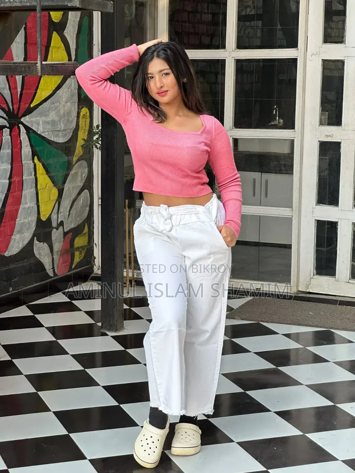 Stylish Women’s Soft Denim Palazzo Pant -