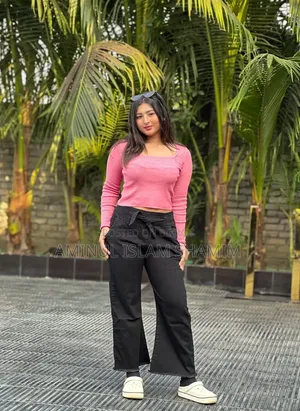 Stylish Women’s Soft Denim Palazzo Pant -