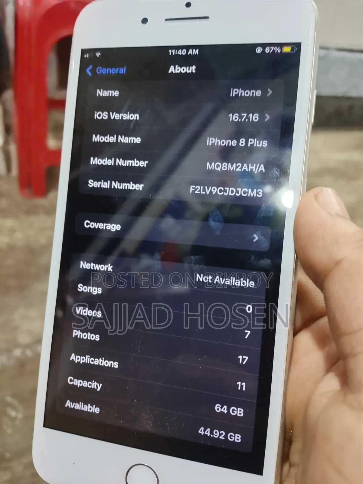 Apple iPhone 8 Plus 64 GB White