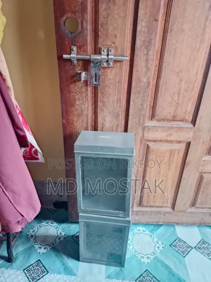 Glass Front Tin Container for Snacks/Biscuits