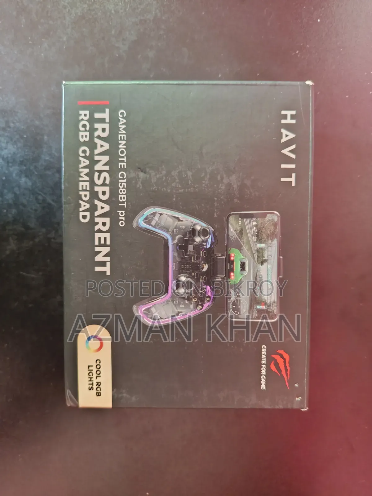 HAVIT (Transparent RGB Game Pad)