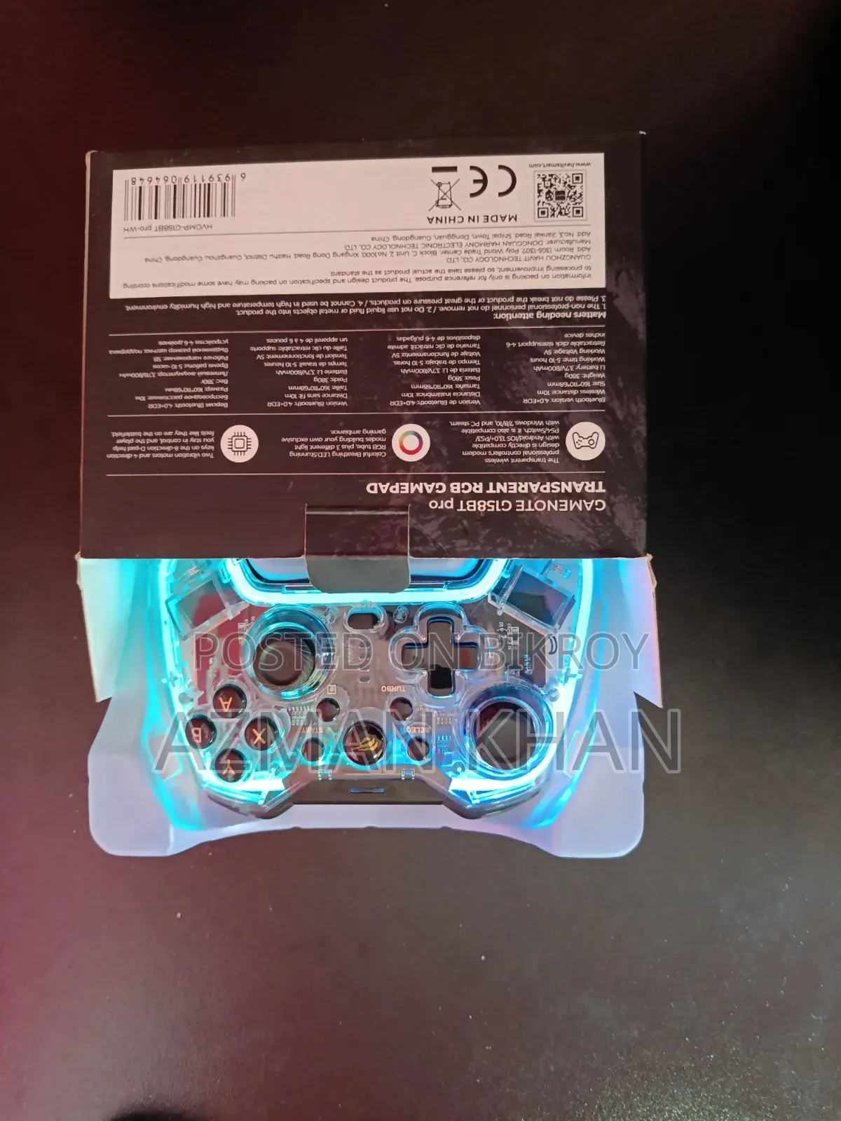 HAVIT (Transparent RGB Game Pad)