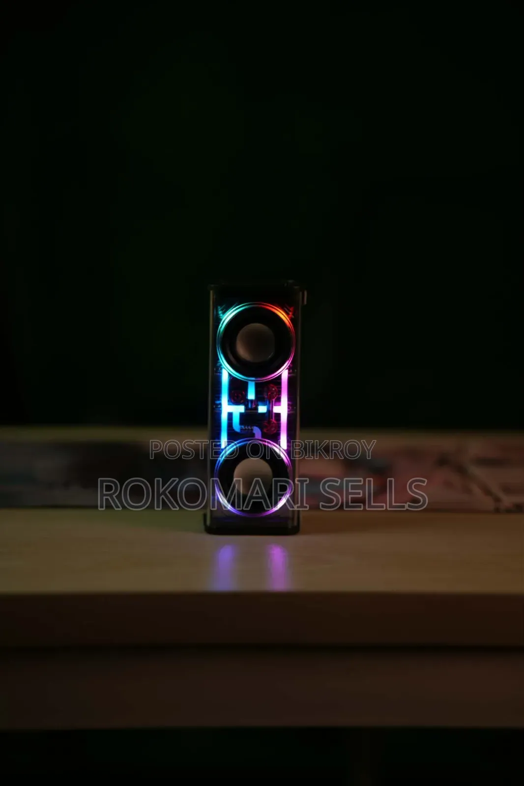 Dual Horn Transparent Mecha Speaker