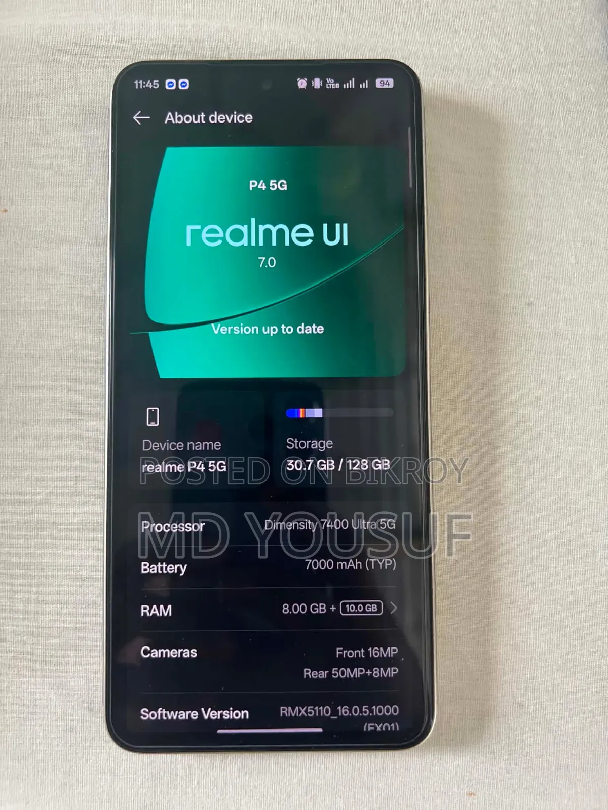 Realme P4 Power 128 GB Silver