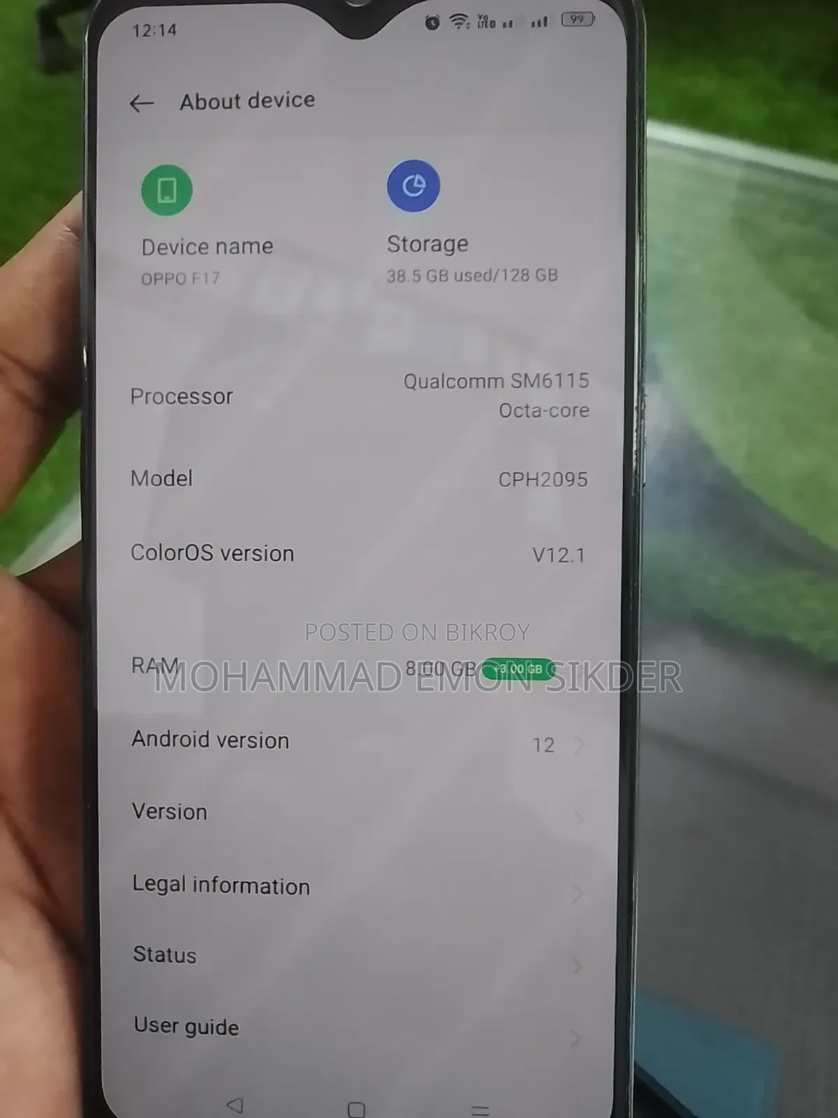 Oppo F17 128 GB Blue