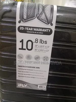 iFLY 30 Inch Spinner Luggage, Black – Brand New