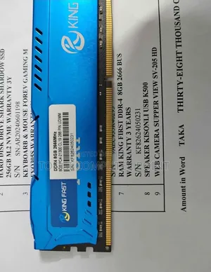 Kingfust Ddr4 8gb Ram 2666v 1 Year Warenty