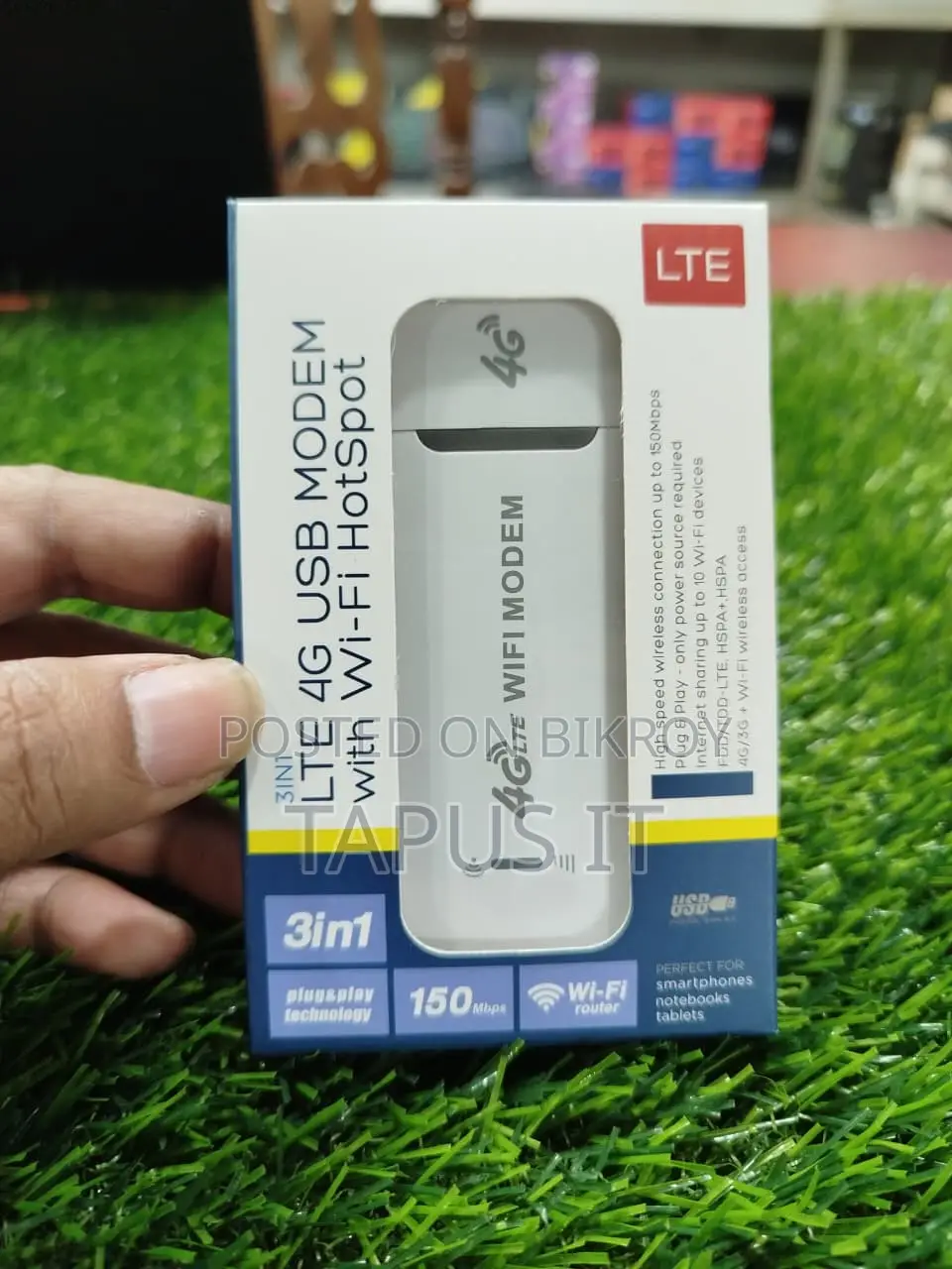 4G Modem With Wi-Fi Hotspot 3in1 1Year Warranty