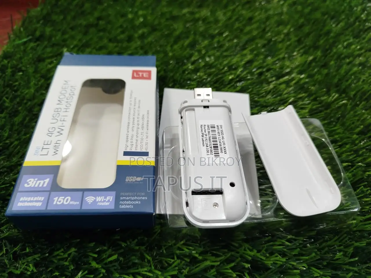 4G Modem With Wi-Fi Hotspot 3in1 1Year Warranty