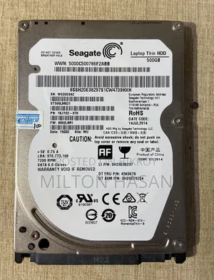 Seagate Laptop Thin HDD 500GB Internal Hard Drive (Model: ST500LM021)
