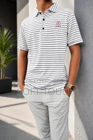 Fashion Striped Polo Shirt for Men – Modern Look, Everyday Wear