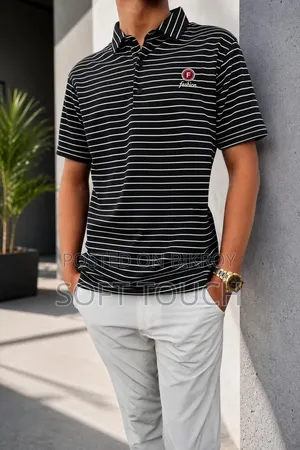 Fashion Striped Polo Shirt for Men – Modern Look, Everyday Wear