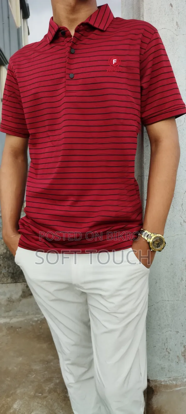 Fashion Striped Polo Shirt for Men – Modern Look, Everyday Wear