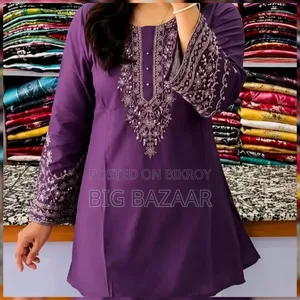 One Piece Ebmroidery Short Kurti