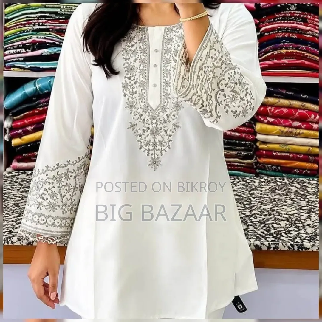 One Piece Ebmroidery Short Kurti