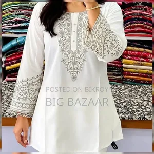 One Piece Ebmroidery Short Kurti