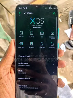 Infinix Hot 11 Play 64 GB Blue