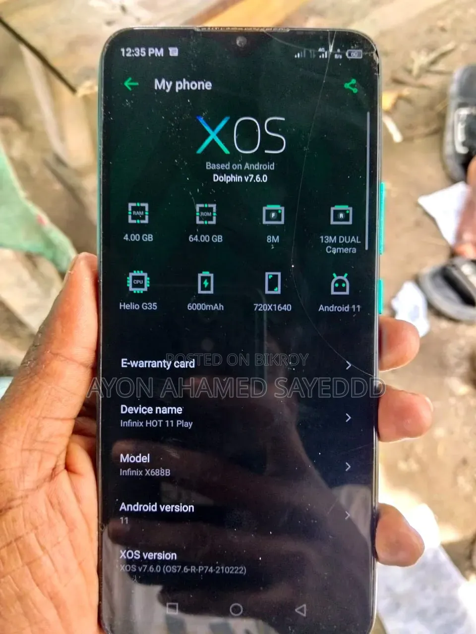 Infinix Hot 11 Play 64 GB Blue