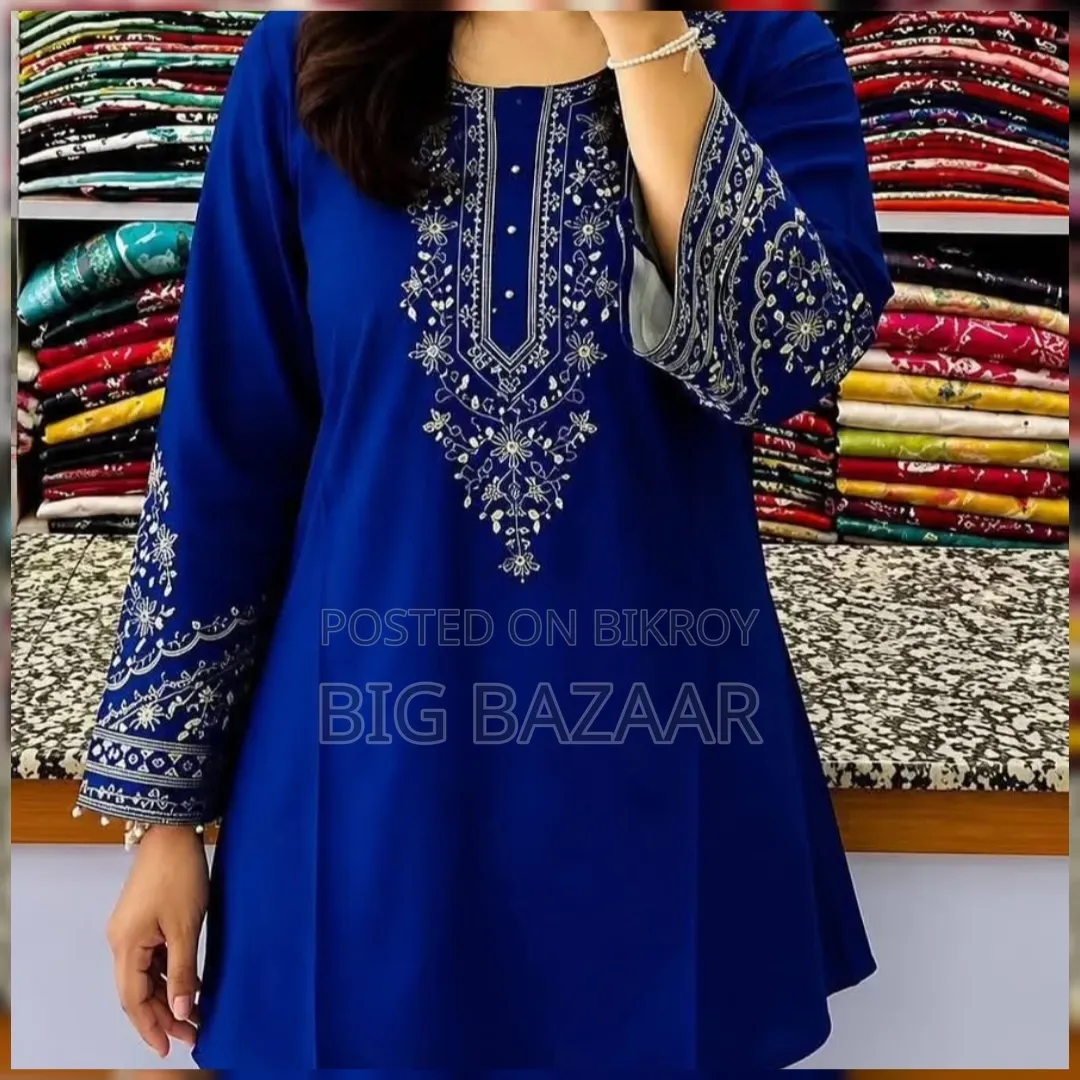 One Piece Ebmroidery Short Kurti
