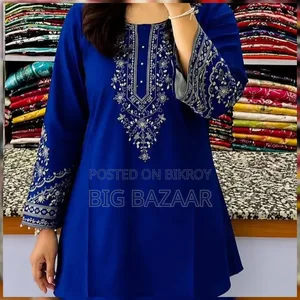 One Piece Ebmroidery Short Kurti