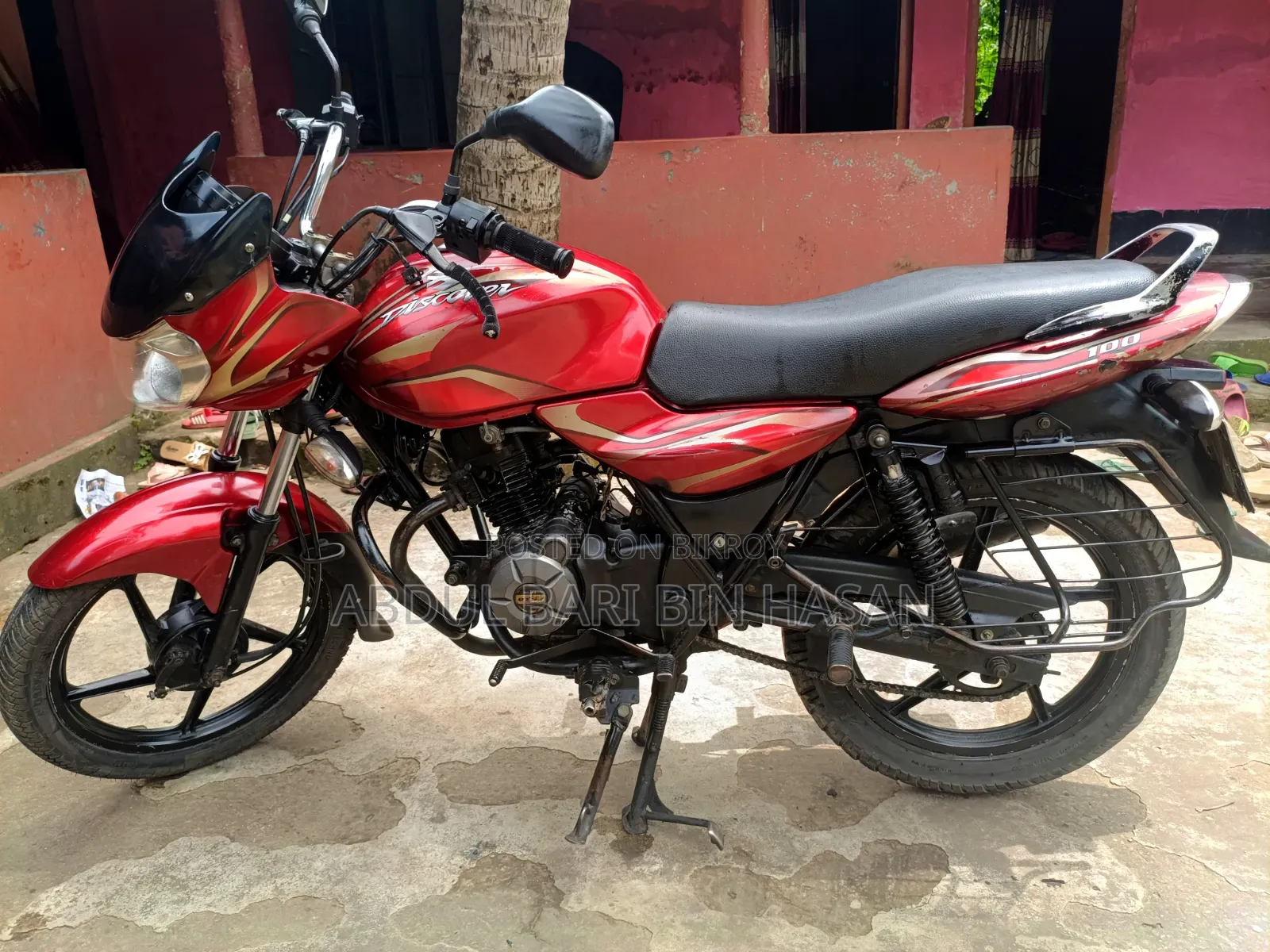 Bajaj Discover 100 2017 Red