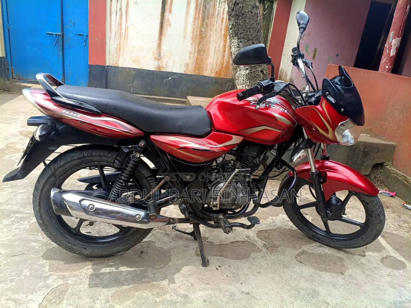 Bajaj Discover 100 2017 Red