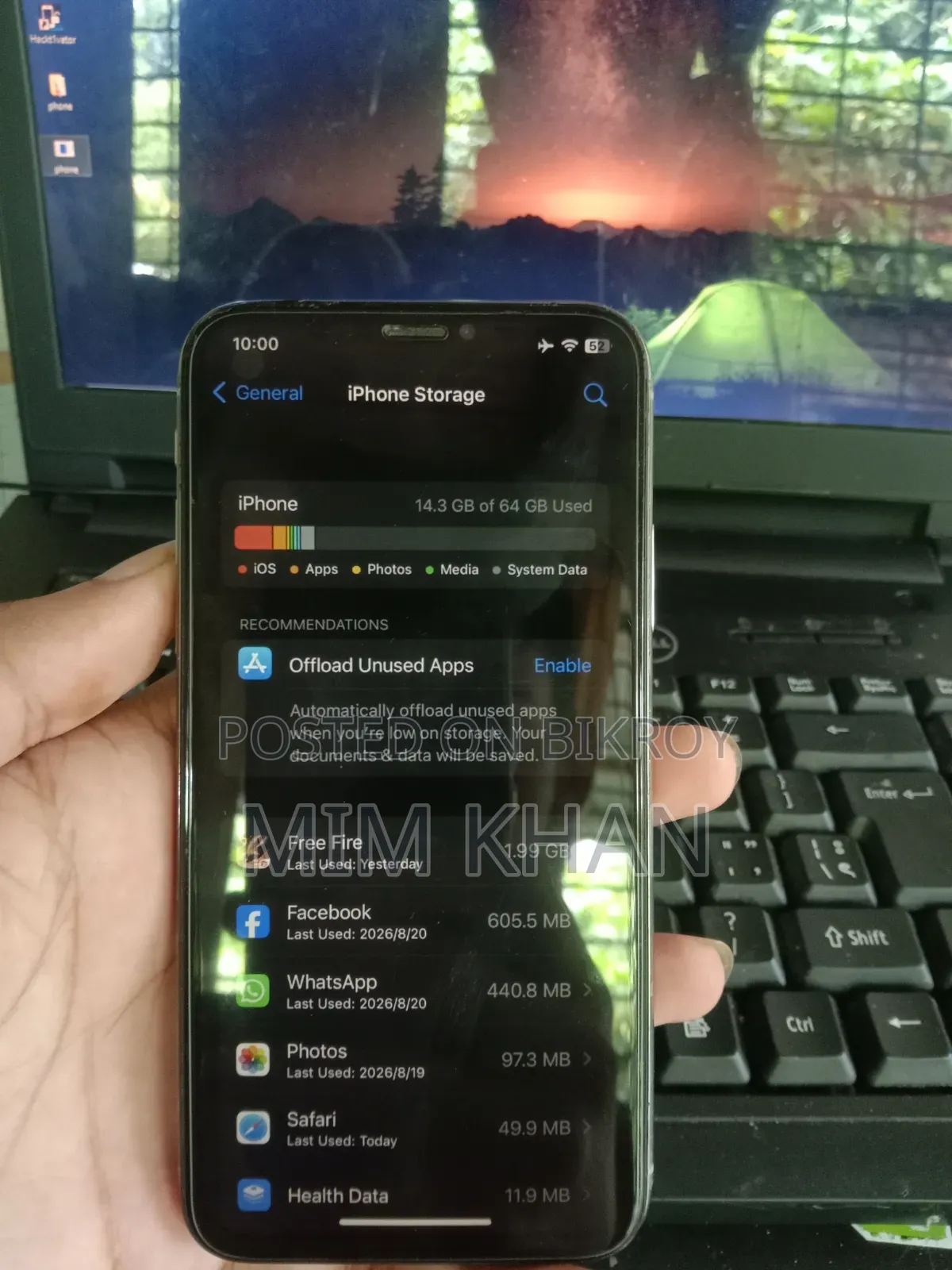 Apple iPhone X 64 GB Silver
