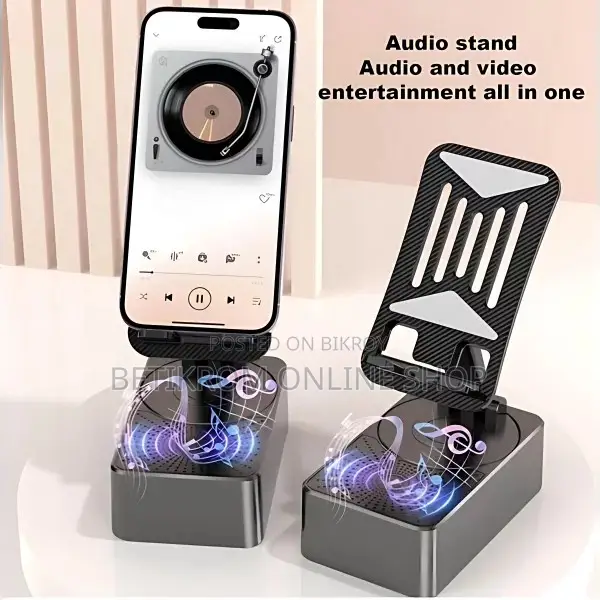 3 in 1 Phone Stand With Powerbank and Speaker