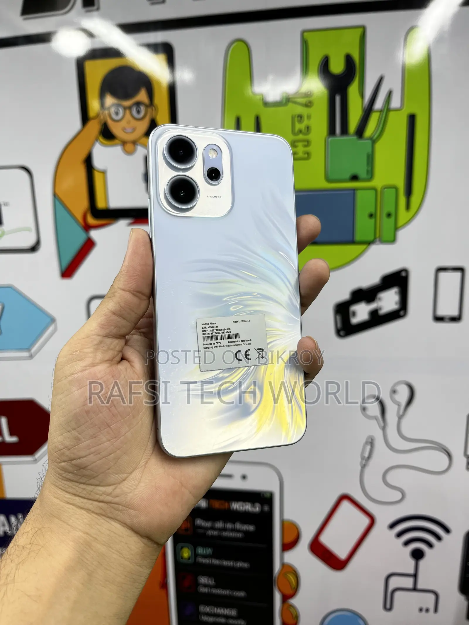 Oppo Reno14 F 256 GB Blue