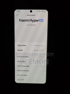 Xiaomi Poco X4 Pro 5G 128 GB Yellow