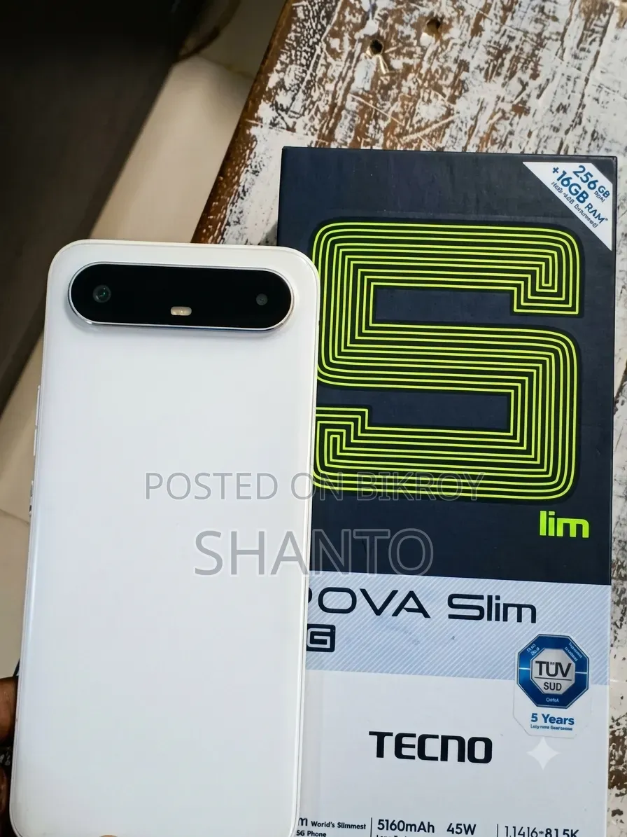 Tecno Pova Slim 5G 256 GB White