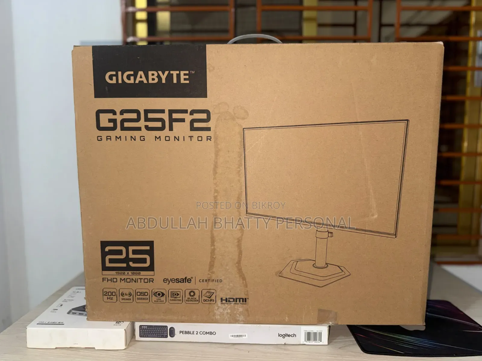 Gigabyte G25F2 25" FHD 200Hz Monitor (With Warranty)