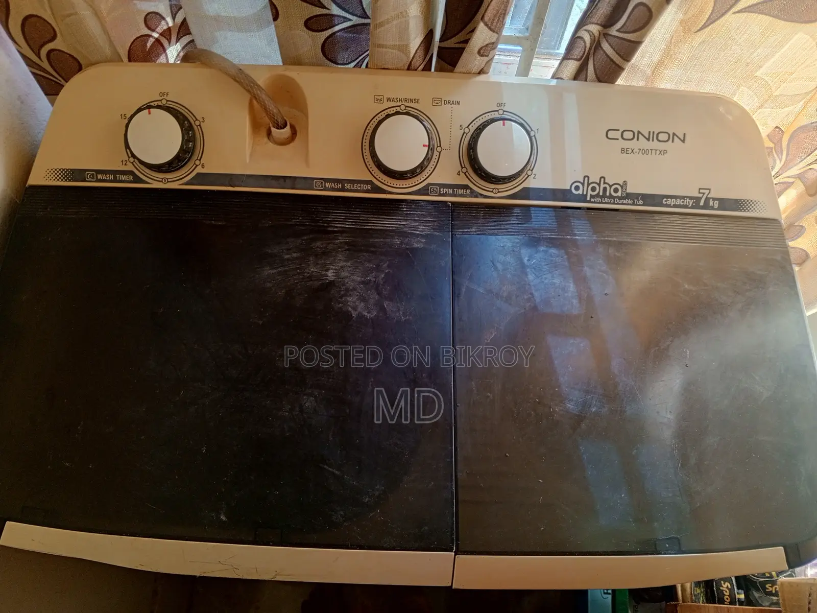 A washing machine will be sold