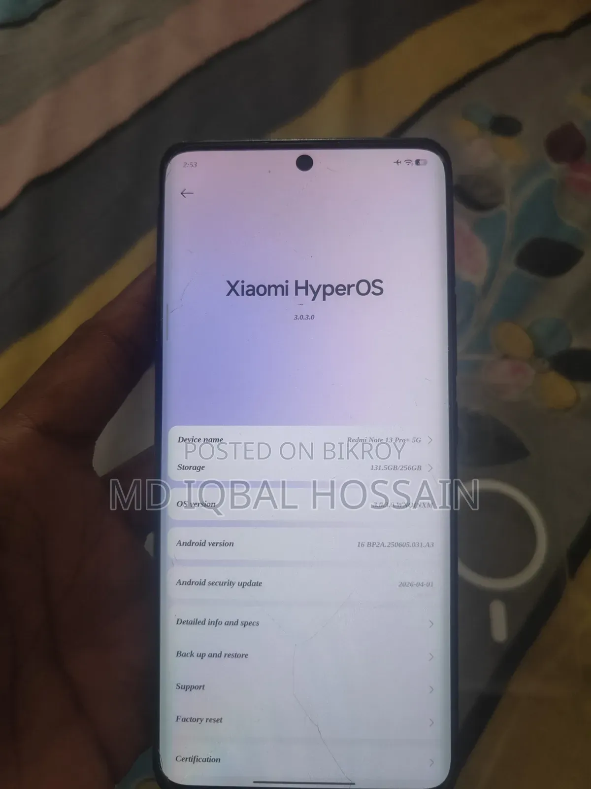 Xiaomi Redmi Note 13 Pro+ 256 GB Black