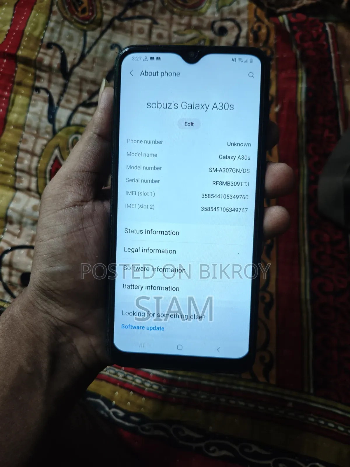 Samsung Galaxy A30s 64 GB Blue